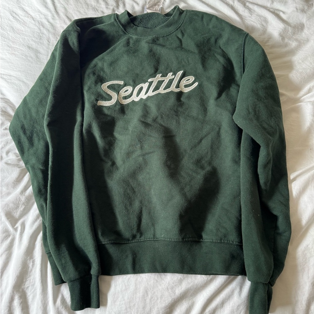 Seattle Crewneck Sweatshirt - Dark Green